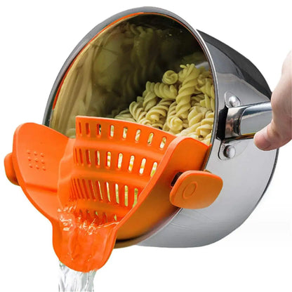 Silicone Clip-On Pan Strainer