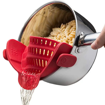 Silicone Clip-On Pan Strainer