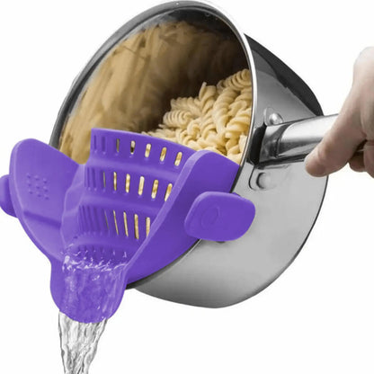 Silicone Clip-On Pan Strainer