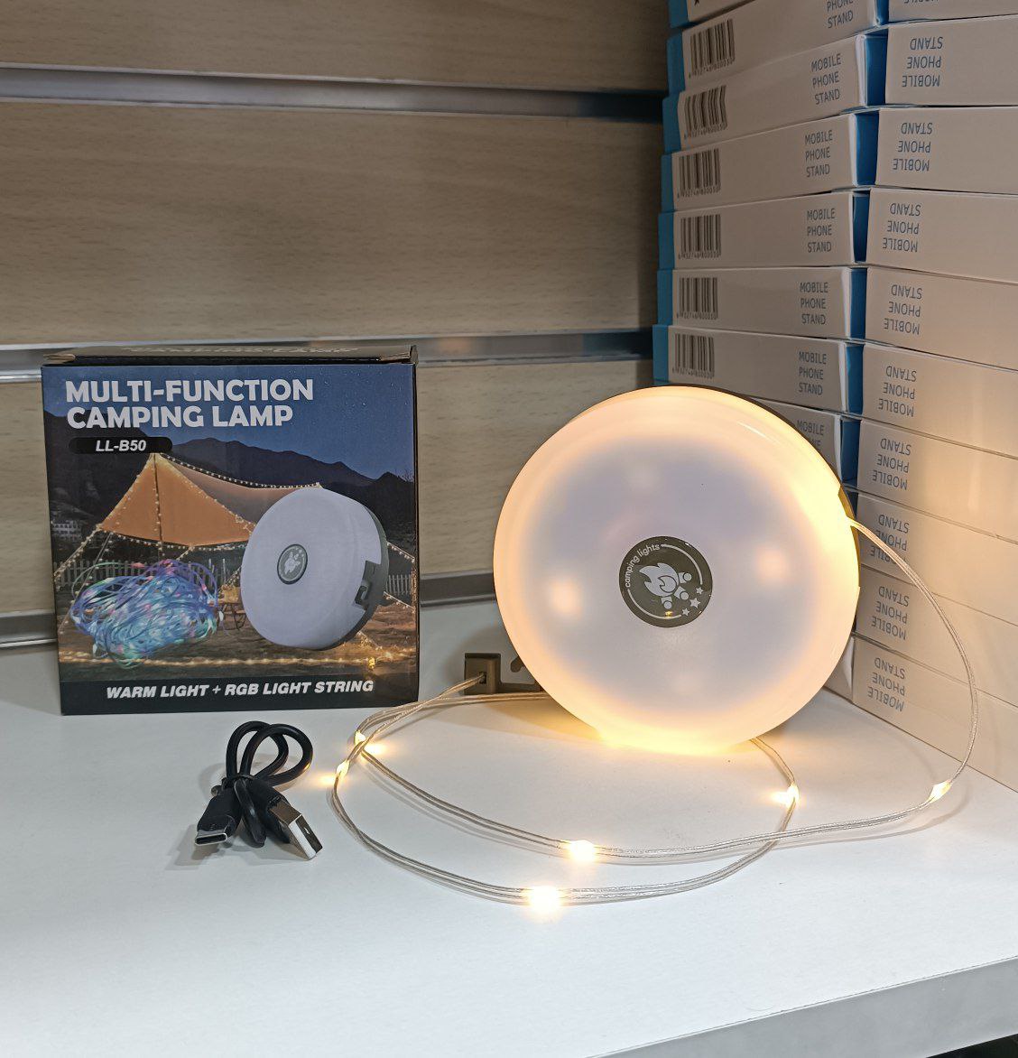 Lampes de camping en plein air étanches, chargement USB