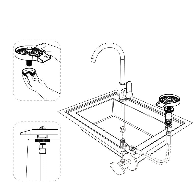 Accessoire pour l'évier de rinçage des tasses