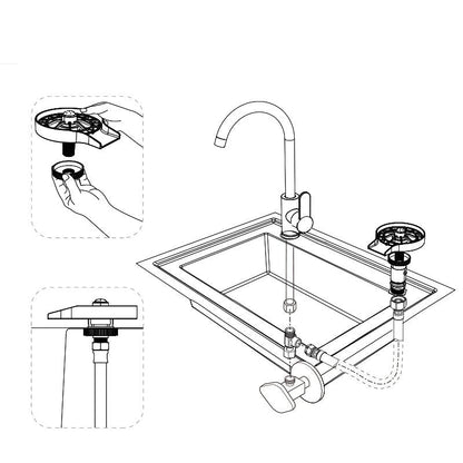 Accessoire pour l'évier de rinçage des tasses