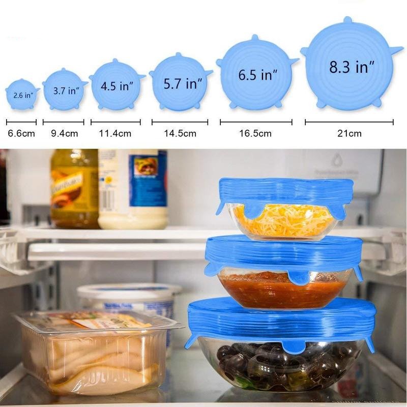 6 pièces de couvercles alimentaires